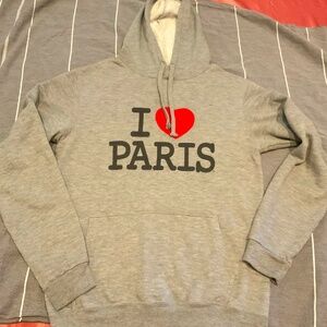 I Heart Paris Hoodie Sweater Size XS